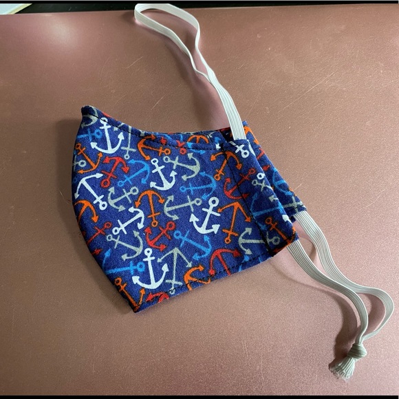 Kid's Face Mask with Anchors - Brand New! - Picture 1 of 2